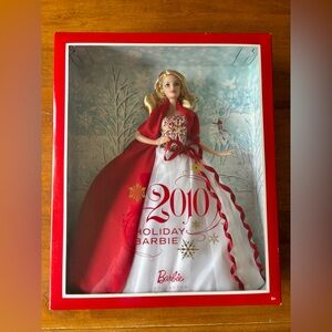 Barbie 2010 Holiday Doll - Red and White